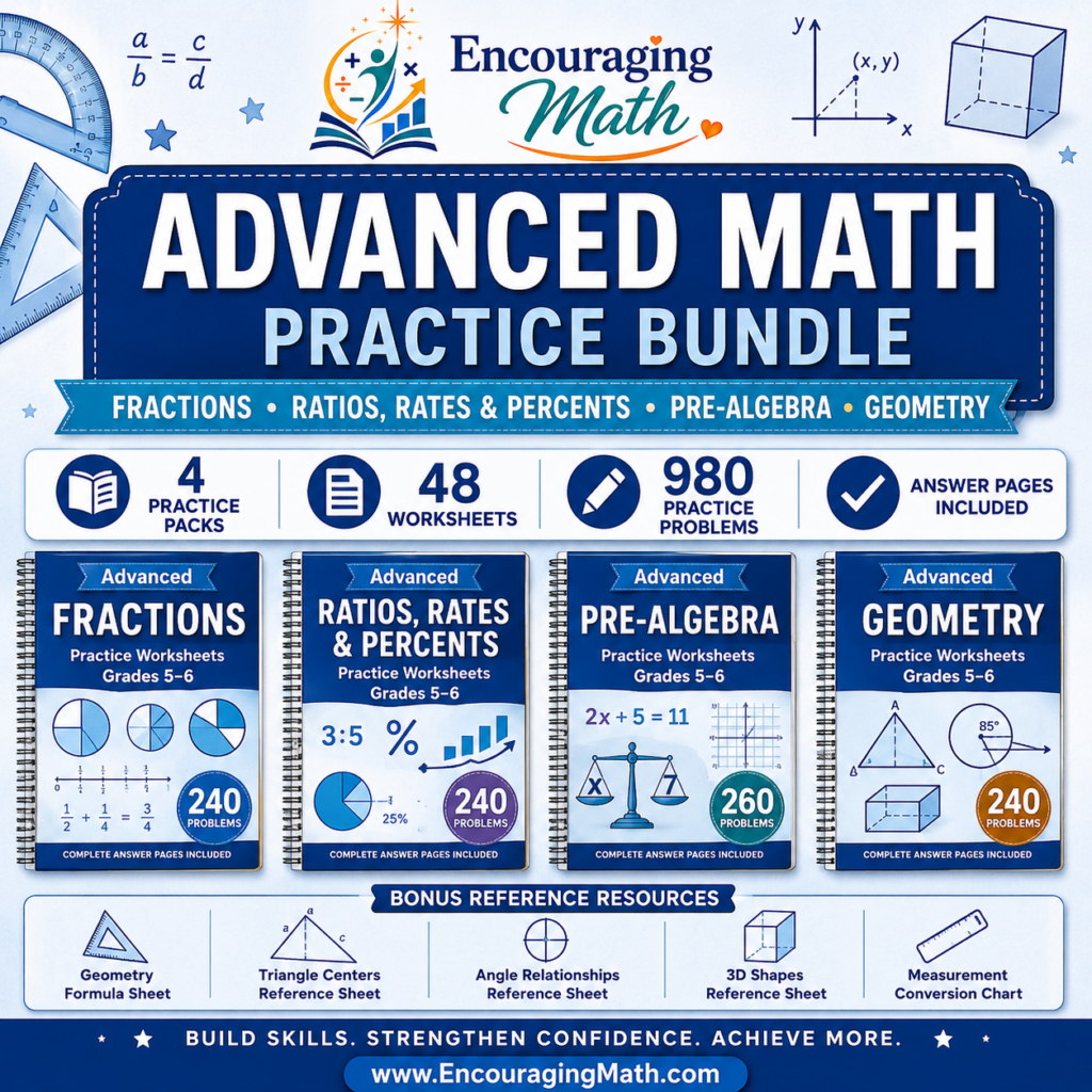 Advanced Math Practice Bundle for Grades 5–6