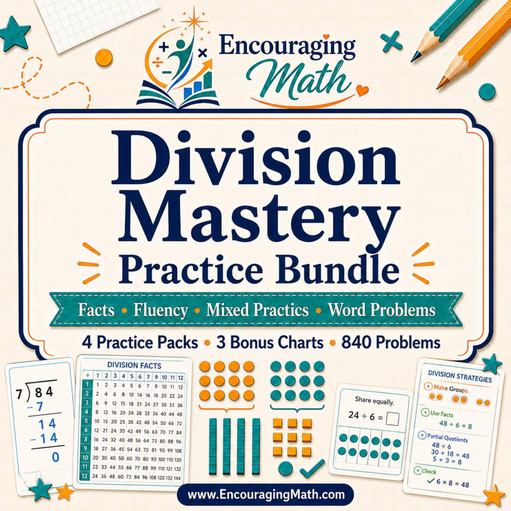 Division Mastery Practice Bundle printable division worksheets